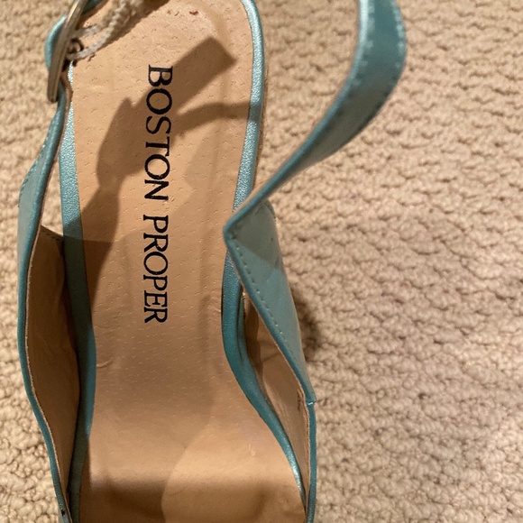 Boston Proper Mint wedges; never worn - Picture 3 of 7